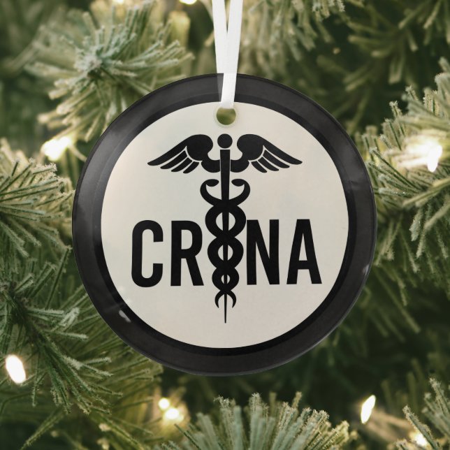 Ornement En Verre Cadeaux anesthésistes certifiés CRNA (Insitu)