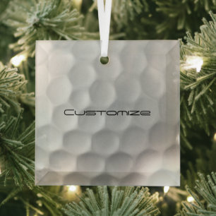 Ornement En Verre Cadeaux de balles de golf personnalisées de la sér
