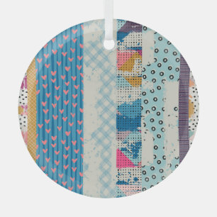 Ornement En Verre Carrelage en Patchwork Carreaux Design Motif sans