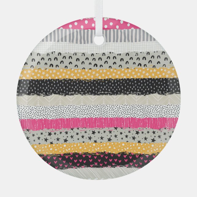 Ornement En Verre Carrelage en Patchwork : Conception Versatile Sans (Recto)