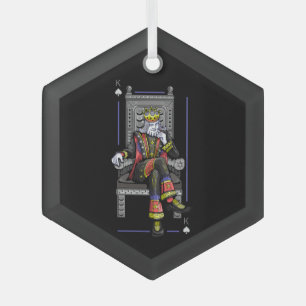 Ornement En Verre Carte King