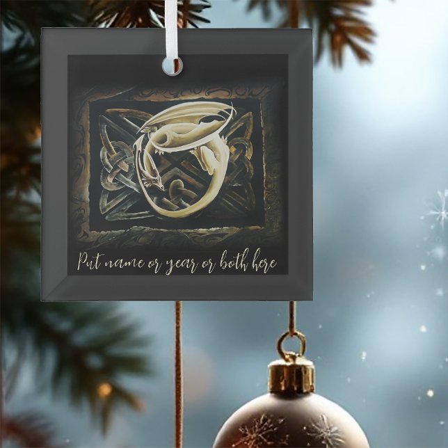 Ornement En Verre Céltic Knot Creative Dragon (Créateur téléchargé)