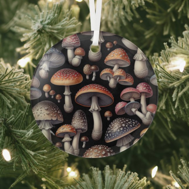 Ornement En Verre Champignons Rêveurs (Insitu)