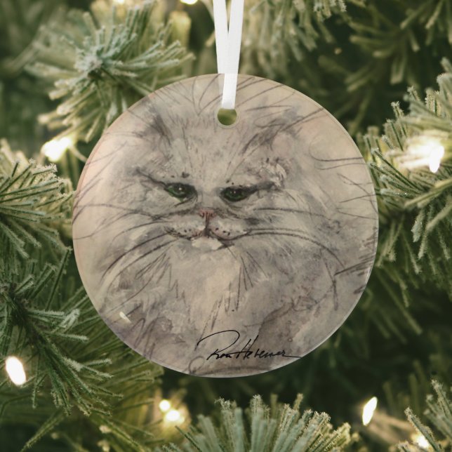 Ornement En Verre Chat par Hevener (Insitu)