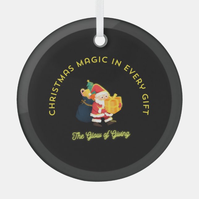 Ornement En Verre Christmas Magic in Every Gift (Recto)
