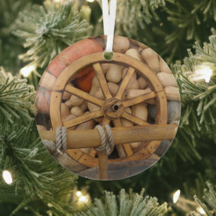 Ornement En Verre Citrouille d'automne