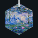 Ornement En Verre Claude Monet - Water Lilies, 1919,<br><div class="desc">Célèbre peinture de Water Lilies,  1919,  par Claude Monet</div>