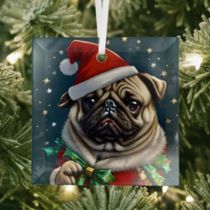 Ornement En Verre Collection Puggy Claus