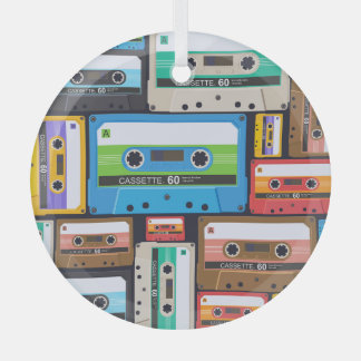 Ornement En Verre Composition Abstraite des cassettes compactes