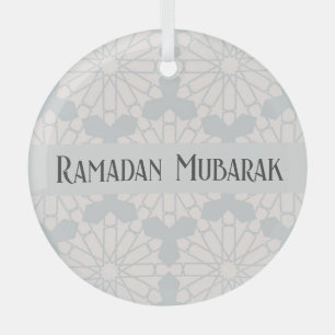 Ornement En Verre Conception d'art islamique élégant