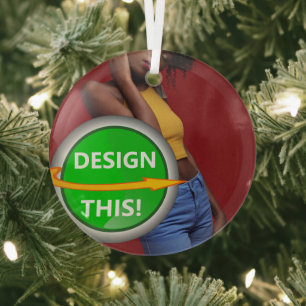 Ornement En Verre COOL ! Ornement - Ornement du cercle de verre - Pe