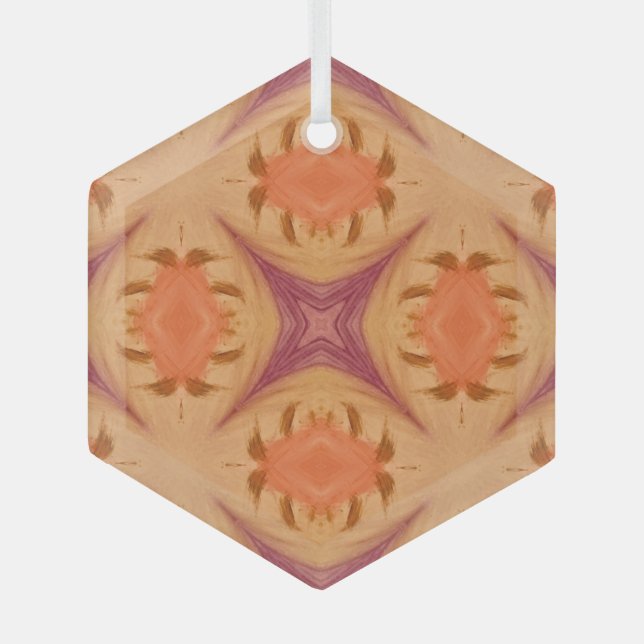 Ornement En Verre Coucher de soleil Abstrait (Recto)