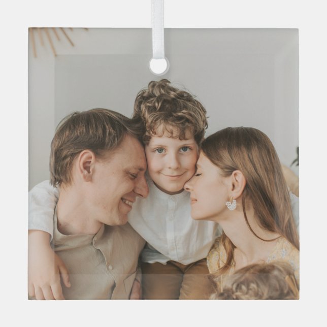 Ornement En Verre Create Your Own Photo Custom Picture DIY  (Recto)