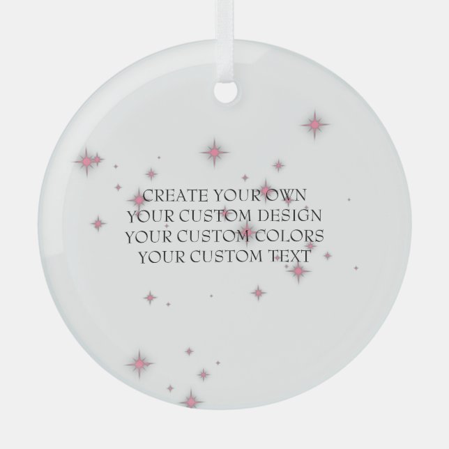 Ornement En Verre Create Your Own - Your Image Here (Recto)