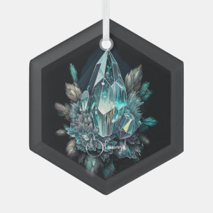 Ornement En Verre Créez vos propres cristaux bleus