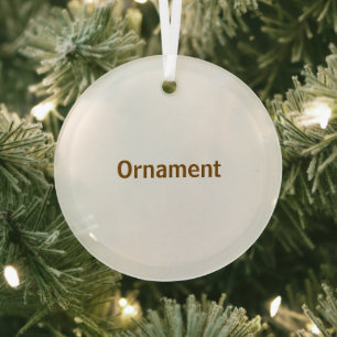 Ornement En Verre Créez votre personnalisation 3"