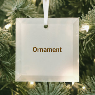 Ornement En Verre Créez votre personnalisation 3"