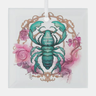 Ornement En Verre Créez Votre Propre Beau Scorpion Zodiaque
