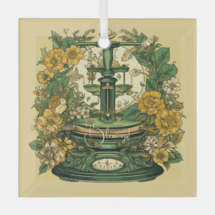 Ornement En Verre Créez votre propre bibliothèque Art Nouveau Zodiac