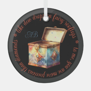 Ornement En Verre Créez votre propre boîte à menton de souvenirs mag