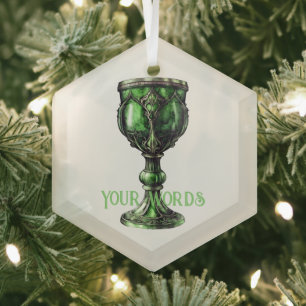 Ornement En Verre Créez votre propre chalet Jade Green