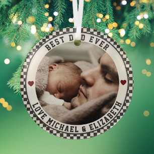 Ornement En Verre Créez votre propre Fête des pères Meilleur Papa