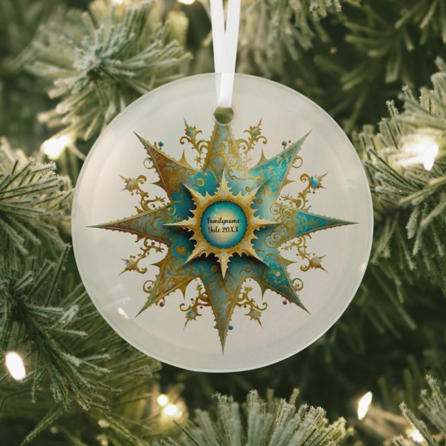 Ornement En Verre Créez votre propre Steampunk Yule Snowflake (Insitu)
