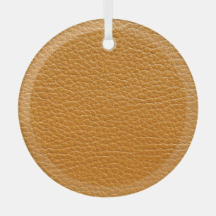 Ornement En Verre Cuir Brown, Arrière - plan de texture de fermeture