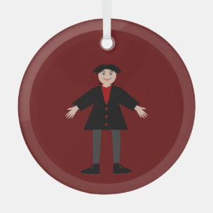 Ornement En Verre Cute Vampire Halloween