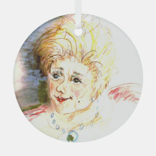 Ornement En Verre Dame douce