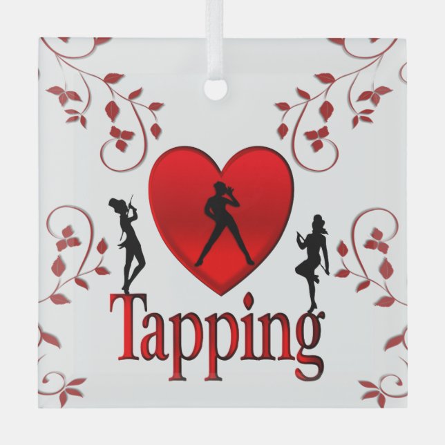 Ornement En Verre Danse I Heart Tap (Recto)