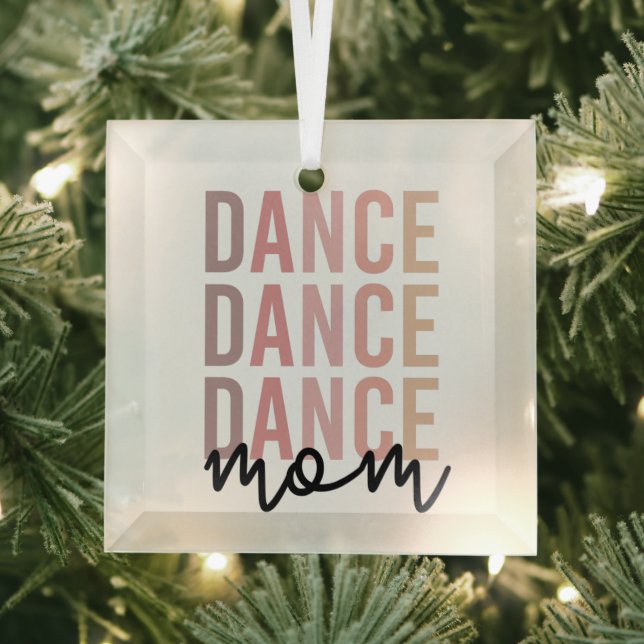 Ornement En Verre Danse maman | Danse maman | Dancer Mama Cadeaux (Insitu)