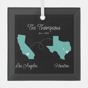 Ornement En Verre Début de l'état Famille Déplacer l'ornement de ver