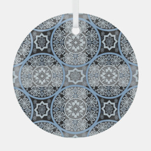 Ornement En Verre Dentelle romantique : Impression Abstraite brillan