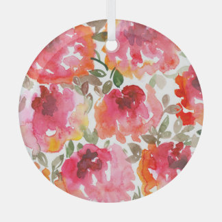 Ornement En Verre Des roses rouges en habit, des motifs sans soudure