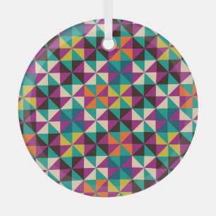 Ornement En Verre Design Motif moderne et géométrique sans soudure.
