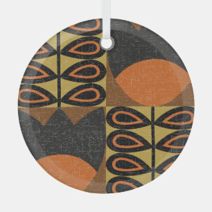 Ornement En Verre Design scandinave : Motif Vintage sans couture