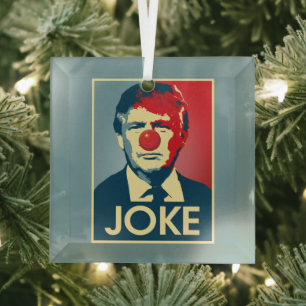 Ornement En Verre Donald Trump JOKE — Anti-Trump 2016 -
