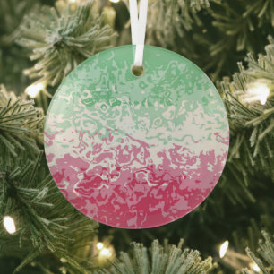 Ornement En Verre Drapeau Super psychédélique Abstrait