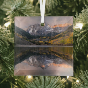 Ornement En Verre Eau   Maroon Bells Colorado