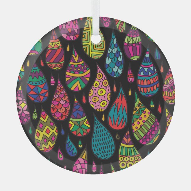 Ornement En Verre Elégance florale, arrière - plan abstrait. (Recto)