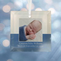 Élégant bébé nouveau-né garçon photo bleu garde na