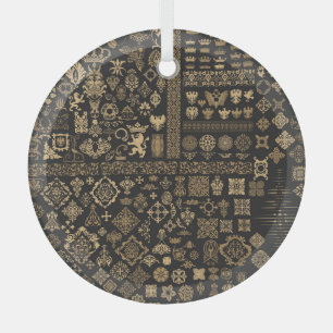 Ornement En Verre Éléments baroques : motif méga-set.