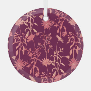 Ornement En Verre Éléments séparés : Vintage floral