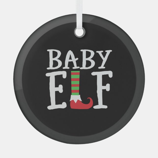 Ornement En Verre Elfe bébé (Recto)