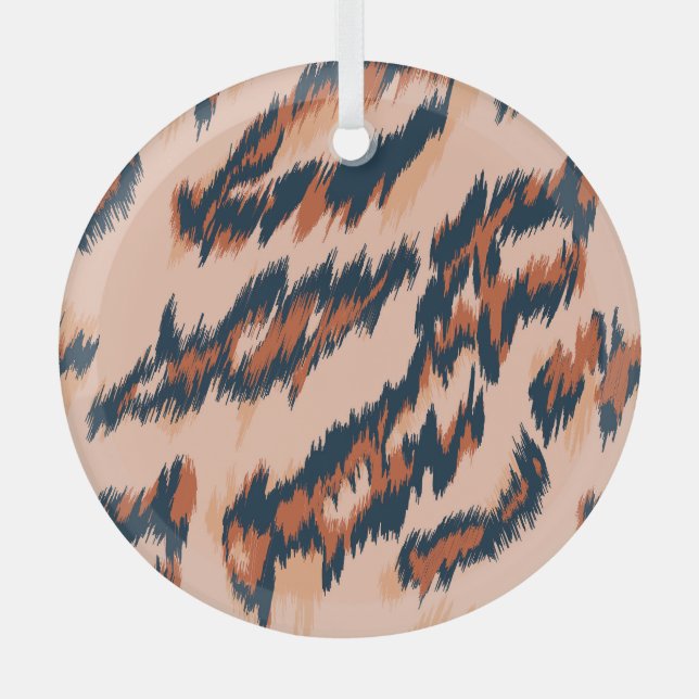 Ornement En Verre Empreinte de léopard : Textile Design sans joint. (Recto)