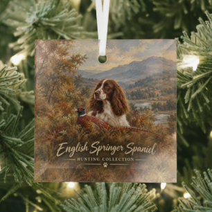 Ornement En Verre English Springer Spaniel