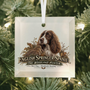 Ornement En Verre English Springer Spaniel