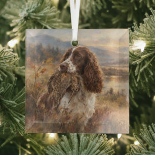 Ornement En Verre English Springer Spaniel