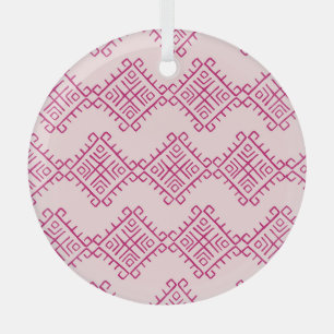 Ornement En Verre Ethnie tribale : décoratif vintage abstrait.